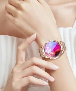 AMOLED HD Screen Sport Fitness Bracelet Bluetooth Call Luxury Smartwatch