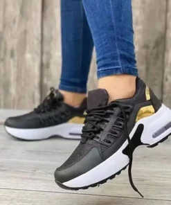 Casual Breathable Lightweight Non-Slip Wedge Heel Thick-Soled Outdoor Shoes