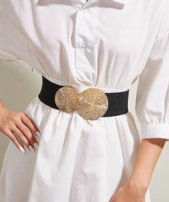 Casual Elastic Wide Waist Seal Coat Dress Corset High Quality Waistband Belts