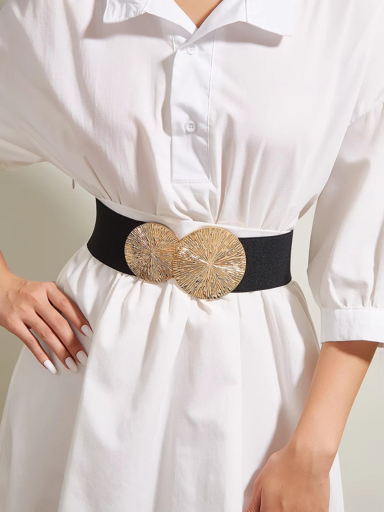 Casual Elastic Wide Waist Seal Coat Dress Corset High Quality Waistband Belts