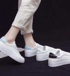 Casual Fashion Breathble Pu Leather Platform Lace Up Shoes