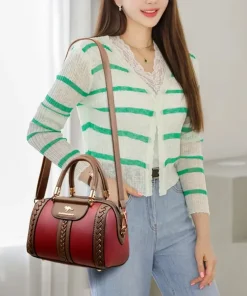 Casual Silt Pocket High Quality Leather Versatile Messenger Shoulder Crossbody Bags