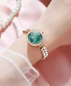 Casual Waterproof Stainless Steel Strap Hidden Clasp Watches