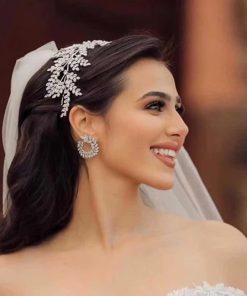 Crystal Leaf Bridal Crown Tiaras Hair Accessories Wedding Hair Band