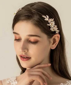 Vintage Princess Leaves Headdress Wedding Flower Bridal Headpiece