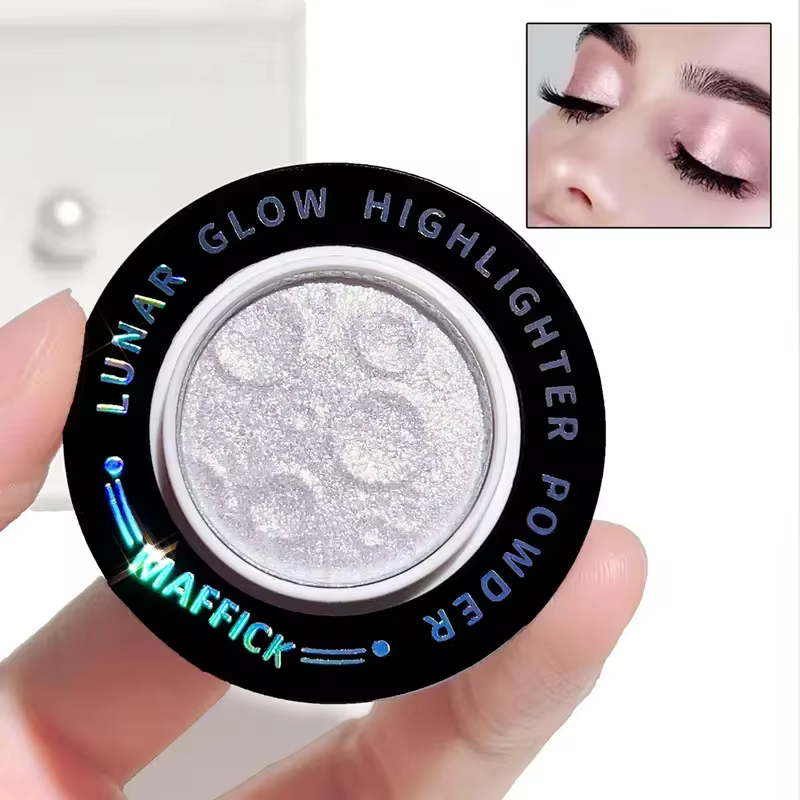 Waterproof Natural Flashing Pearl Fine Shimmer 3-Color Planet Highlight Powder High-Color Eye Shadow