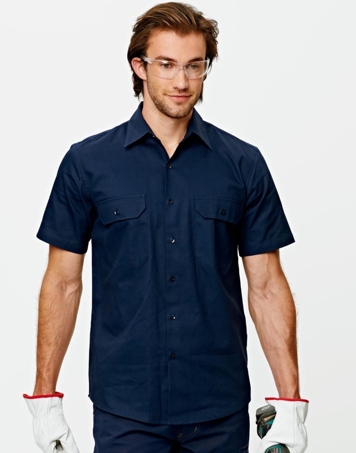 Cotton Short Sleeve Work Shirt - Image 2